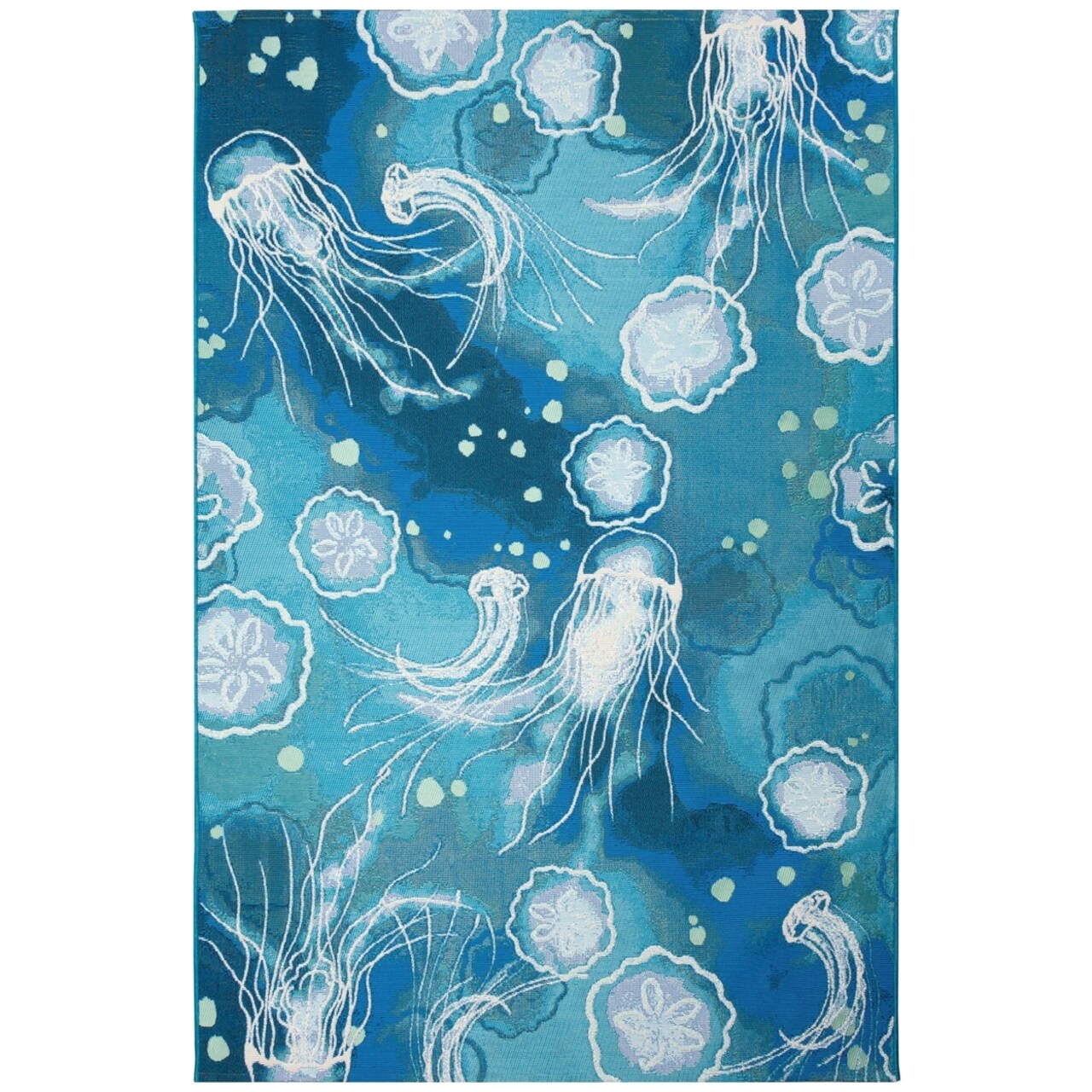 The Rug Department Liora Manne Marina Jelly Fish Indoor Outdoor Area Rug Bloom